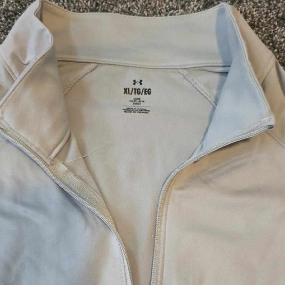 Under Armour Men's Light Gray Zip-Up Jacket - Picture 2 of 5